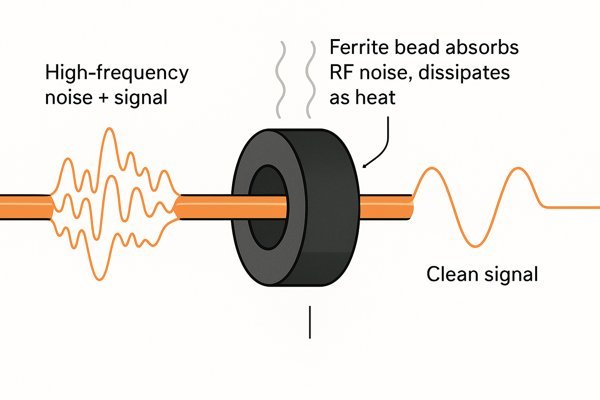 Ferrite Bead Signal Filtering