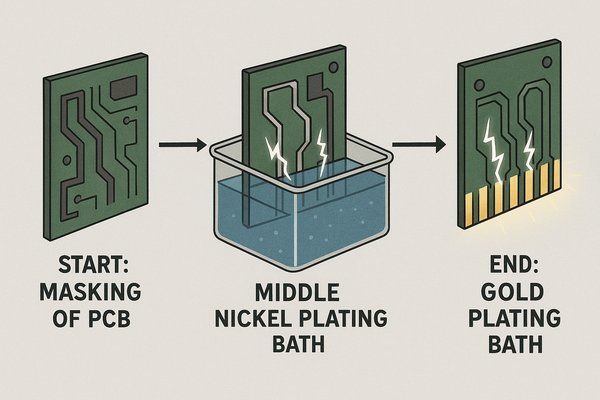 Gold Finger Manufacturing Process on PCB