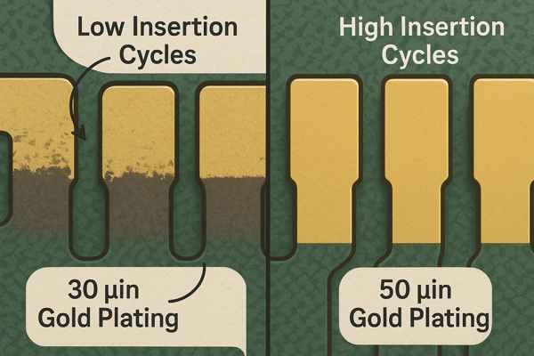 Gold Finger Wear vs Plating Thickness