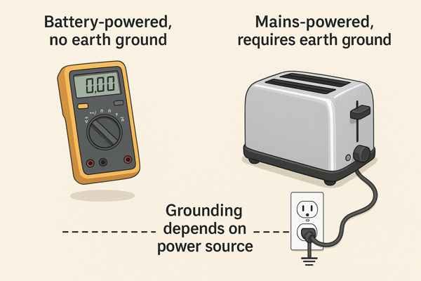 Grounding Depends on Power Source