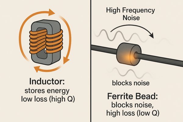 Inductor vs Ferrite Bead Diagram