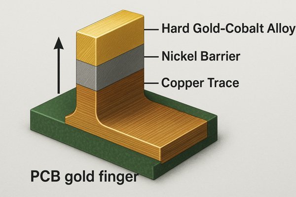 Layered PCB Gold Finger Structure
