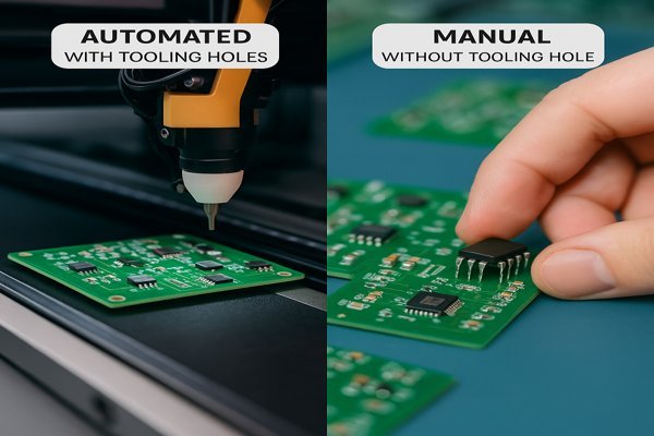PCB Assembly with and without Tooling Holes