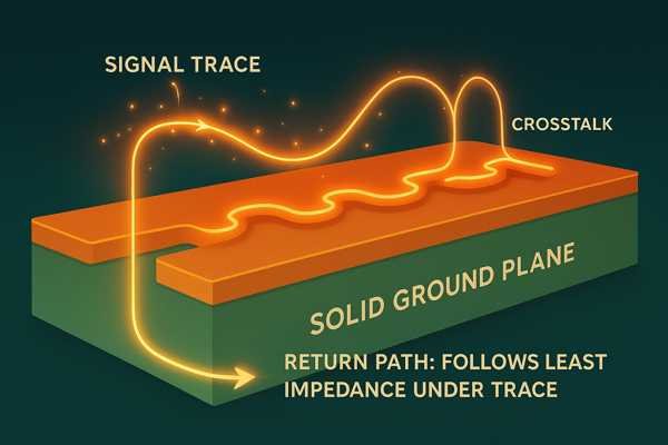 PCB Crosstalk and Return Path Visualization