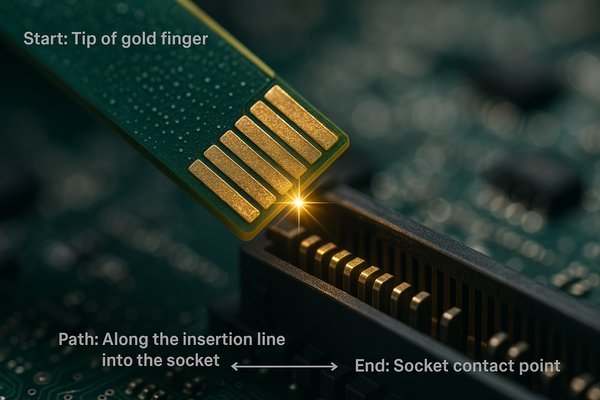 PCB Edge Connector Insertion