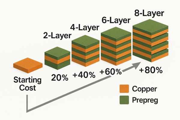 PCB Layer Cost Comparison