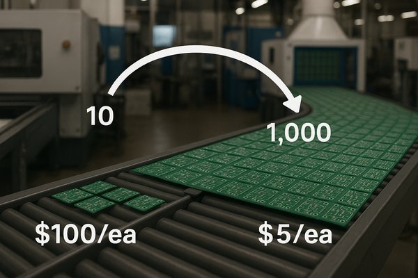 PCB Order Quantity and Per-Unit Cost