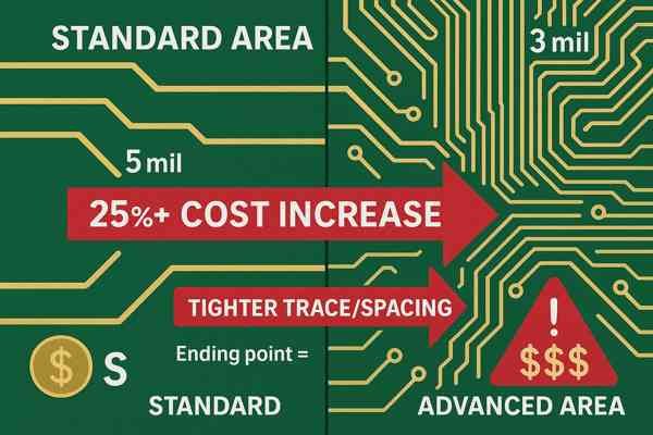 PCB Trace Width and Spacing Cost