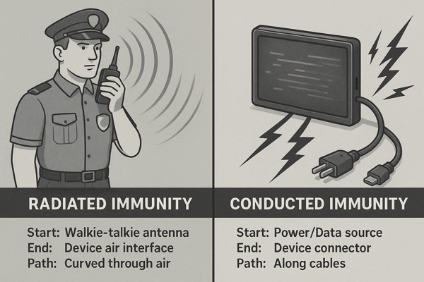 Radiated vs Conducted Immunity