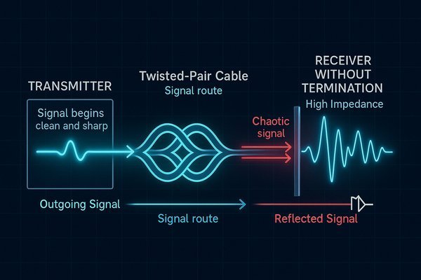 Signal Reflection in Twisted Pair Cable