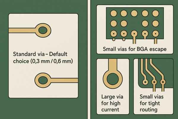 Standard vs Specialized PCB Vias