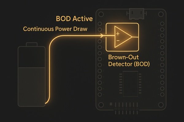 BOD Sleep Mode Power Draw