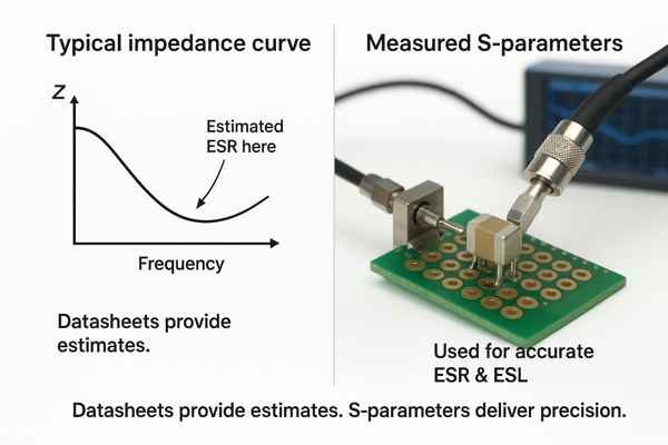 ESR and ESL from Datasheet vs S-Parameters
