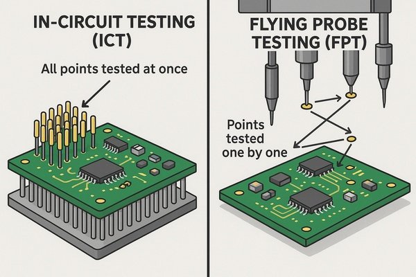 ICT vs FPT PCB Testing Differences
