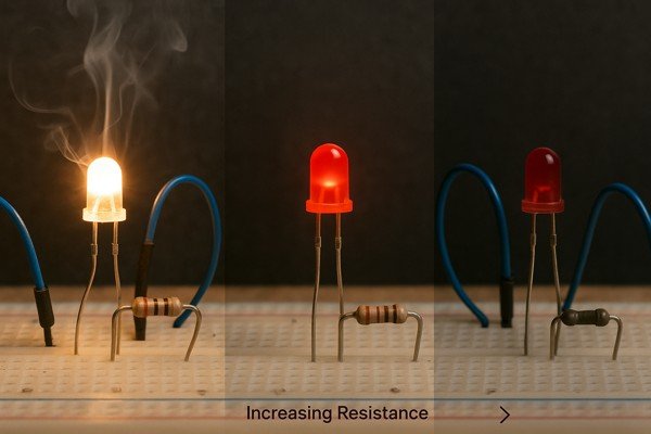 LED Resistor Value Effects