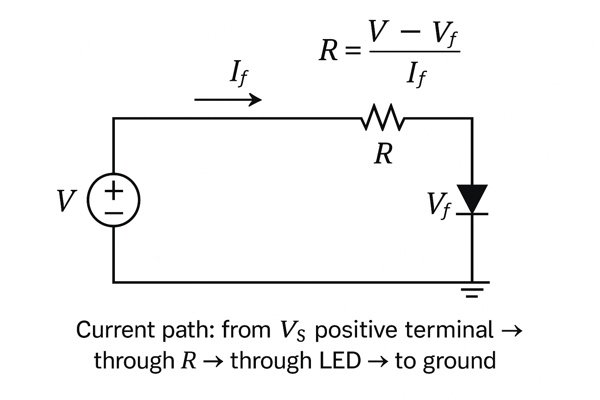 LED Resistor Value Calculation Circuit
