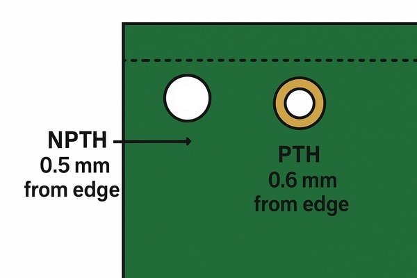 NPTH and PTH Edge Distance Comparison