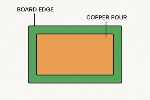 PCB Board Edge and Copper Pour