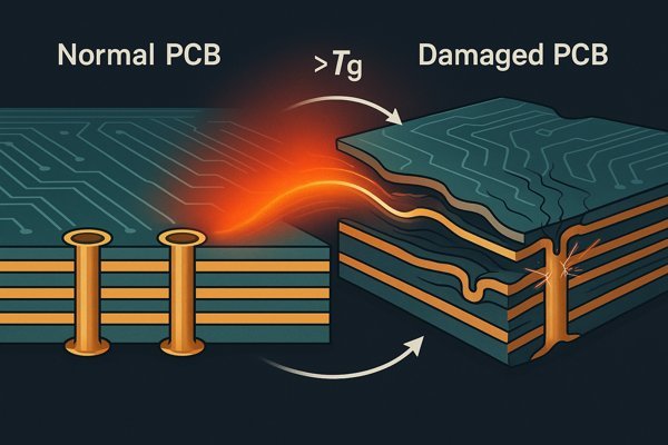 PCB Over Tg Damage