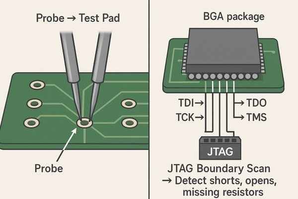 Probe vs JTAG Boundary Scan in PCB Testing