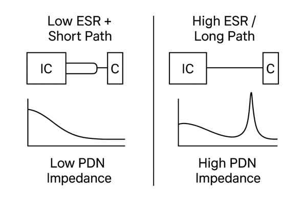 PDN Design Tradeoff - ESR and Trace Length