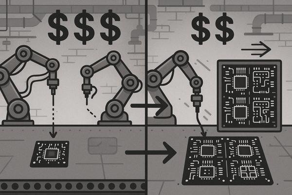 Panelizing Small PCBs Reduces Per-Unit Cost