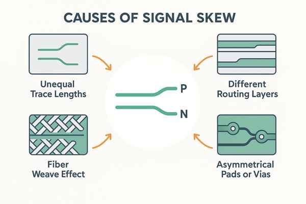 Primary Causes of PCB Skew