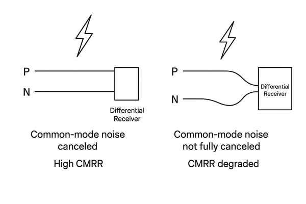 Skew Impact on Differential Pair CMRR