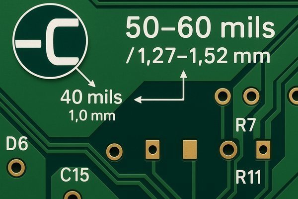 Standard PCB Silkscreen Font Sizes