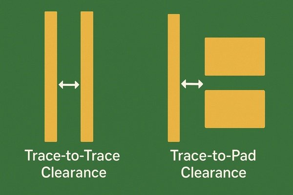 Trace to Trace and Pad Clearance