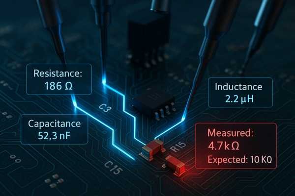 flying probe testing incorrect component detection