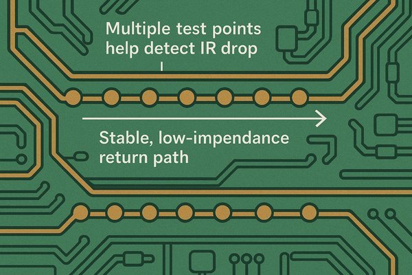 PCB Power Ground Multiple Test Points