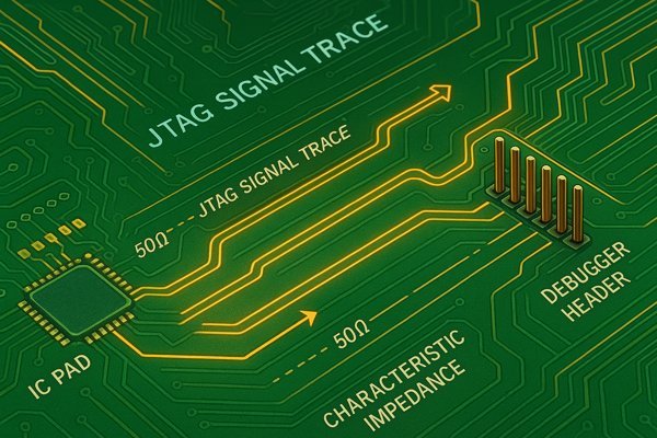 JTAG Trace 50 Ohm Impedance