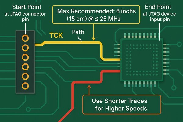 JTAG Trace Length Limits for Reliable Operation