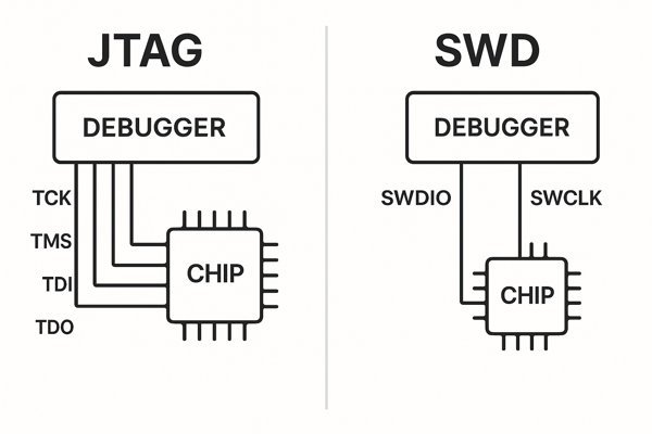 JTAG vs SWD Pin Comparison