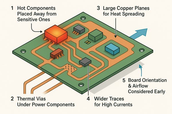 pcb thermal management best practices illustration